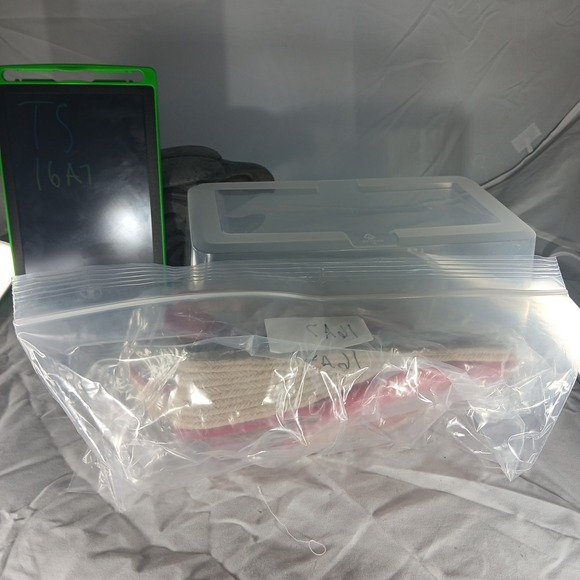 Life Stride Socialite Red Canvas Espadrille Wedge Sandals Size 8M Adjustable - Picture 8 of 8